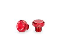 Puig 21808R Tappo Estetico Filetto Specchietto alluminio CNC, Rosso
