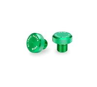 Puig 21808V Tappo Estetico Filetto Specchietto alluminio CNC, Verde