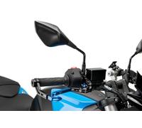 Puig 21821N Specchietto Z3; destro universale con asta; carter in plastica sportiva; specchio convesso antiriflesso; regolazione manuale facile; design omologato e aerodinamico, Nero