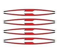 Puig Strisce adesive Performance per pneumatici 21833R Rosso