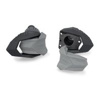 Puig 21870N Protezioni motore R19 con tamponi in nylon e gomma protettiva per telaio e motore, progettate per migliorare la sicurezza, la resistenza e la protezione del pilota, Nero