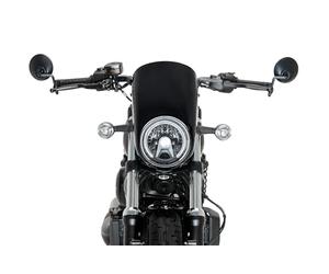 Puig 21956N Semicarena Anarchy per Harley Davidson Nightster 975 Special 2023 e 2024 - Protezione Aerodinamica e Design Sportivo, Nero