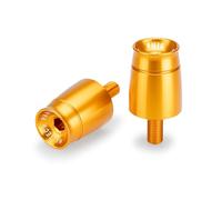 Puig 21968O Contrappesi Manubrio Modello Sport - Design Racing Minimalista da 40mm, Oro