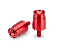 Puig 21968R Contrappesi Manubrio Modello Sport - Design Racing Minimalista da 40mm, Rosso