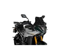 Puig 21987J Cupolino Sport compatto e aerodinamico in acrilico ad alto impatto con profilo arrotondato e design sportivo che migliora protezione e visibilità, Nero Opaco