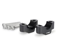 Puig 22037N Riser, rialzi manubrio Hi-Tech Parts da 20mm di altezza e Ø 29,2 mm, lavorati in alluminio anodizzato per migliorare ergonomia e stile alla guida della tua moto, Nero
