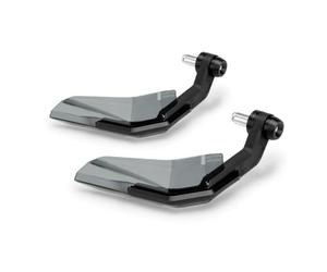 Puig 22057N Paramanos Avant, set di paramani con vite M8 e deflettore fumé, design aerodinamico, protezione contro impatti e agenti atmosferici, ideale per moto trail e avventure su strada, Nero