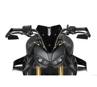 Puig 22111N Specchietto retrovisore Diablo per manubrio con design pieghevole spoiler specchio convesso antiriflesso, alluminio lavorato e stile sportivo, nero