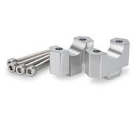 Puig 22183P Riser alluminio lavorato CNC, Argento