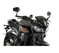 Puig 22234F New Generation Sport in metacrilato da 3 mm con design aerodinamico, bordi arrotondati, serigrafia interna e omologazione TÜV per guida sicura, Fumé Scuro