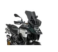 Puig 22268F Cupolino Touring Plus extra alto e aerodinamico in acrilico ad alto impatto con profilo arrotondato che massimizza protezione e comfort in viaggio, Fumé Scuro