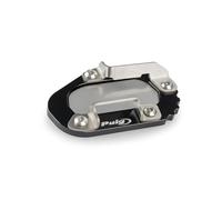 Puig 22313N Estensione per cavalletto laterale con sospensione, design in acciaio inox e alluminio lavorato, resistenza migliorata e appoggio sicuro su superfici irregolari, Nero