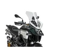 Puig 22321W Cupolino Touring Plus extra alto e aerodinamico in acrilico ad alto impatto con profilo arrotondato che massimizza protezione e comfort in viaggio, Trasparente