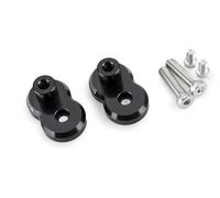 Puig 22341N Ricambio - Kit spostamento pedana regolabile Trail 20 mm in alluminio lavorato CNC con anodizzazione nera, regolazione precisa ed estensione della posizione, Nero.