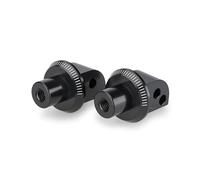 Puig 22364N Specchietto retrovisore Diablo per manubrio con design pieghevole spoiler specchio convesso antiriflesso, alluminio lavorato e stile sportivo, nero