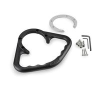 Puig 22401N Maniglie Passeggero; Migliora il comfort e la presa del passeggero; installazione sul tappo del serbatoio; design resistente in alluminio leggero, Nero