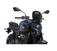 Puig 22413N New Generation Touring, parabrezza sportivo realizzato in acrilico con design aerodinamico ispirato agli aerei da combattimento, supporti metallici e omologazione TÜV, Nero