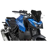 Puig 22423N New Generation Sport, cupolino sportivo realizzato in metacrilato da 3 mm con design aerodinamico testato in galleria del vento, supporti metallici e omologazione TÜV, Nero