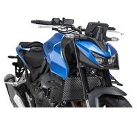 Puig 22426J Alette D12; alette laterali con design a doppia ala; maggiore stabilità e sicurezza; realizzate in acrilico CN; montaggio semplice e senza forature, Nero Opaco