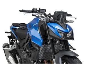 Puig 22426N Alette D12; alette laterali con design a doppia ala; maggiore stabilità e sicurezza; realizzate in acrilico CN; montaggio semplice e senza forature, Nero