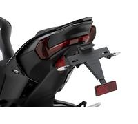 Puig 22436N Supporto Porta Targa con frecce regolabili, design leggero e resistente in acciaio per un’estetica sportiva e funzionalità avanzata, Nero