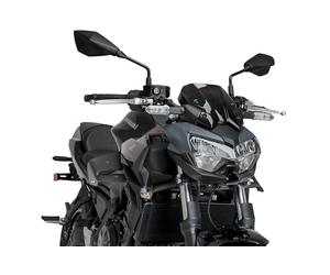 Puig 22472J Alette D12 aerodinamiche a doppia ala progettate per aumentare stabilità, downforce, controllo e prestazioni con produzione avanzata e montaggio semplice senza forature, Nero Opaco