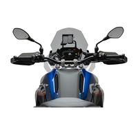 Puig 22536H Cupolino Touring con design aerodinamico, Spessore rinforzato da 8 mm e altezza maggiorata per ottimizzare protezione, stabilità e comfort in guida adventure e lunghe distanze. Fumé
