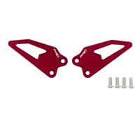 Puig 22650R Piastre Poggiapiedi alluminio lavorato CNC, Rosso