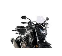 Puig 3657W Naked New Generation Touring Touring e aerodinamico in Acrilico da 3 mm con Presa d’Aria Centrale Che migliora la Protezione e Riduce Le turbolenze, Trasparente