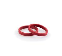 Puig 3667R Set di Anelli in Gomma Rosso