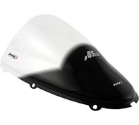 Puig 4057W Cupolino Racing e aerodinamico in acrilico da 3 mm con doppia altezza che migliora la protezione del casco e la stabilità ad alta velocità, Trasparente