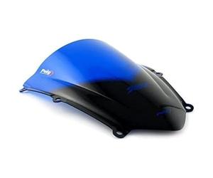 Puig 4356G Cupolino Racing e aerodinamico in acrilico da 3 mm con doppia altezza che migliora la protezione del casco e la stabilità ad alta velocità, Giallo