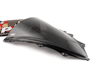 Puig 4365C Cupolino Racing e aerodinamico in acrilico da 3 mm con doppia altezza che migliora la protezione del casco e la stabilità ad alta velocità, Carbonio
