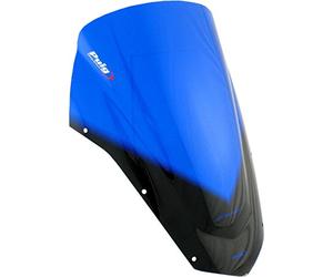 Puig 4366A Cupolino Racing e aerodinamico in acrilico da 3 mm con doppia altezza che migliora la protezione del casco e la stabilità ad alta velocità, Blu