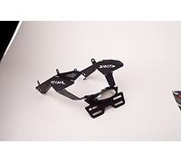Puig 4453N Supporti Portatarga supporto portatarga in acciaio e poliammide con inclinazione regolabile, sistema di fissaggio sicuro e design sportivo, Nero