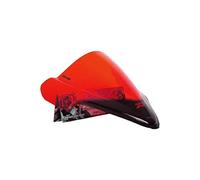 Puig 4826R Cupolino Racing e aerodinamico in acrilico da 3 mm con doppia altezza che migliora la protezione del casco e la stabilità ad alta velocità, Rosso