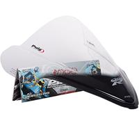 Puig 4826W Cupolino Racing e aerodinamico in acrilico da 3 mm con doppia altezza che migliora la protezione del casco e la stabilità ad alta velocità, Trasparente