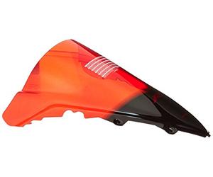 Puig 4935R Cupolino Z-Racing aerodinamico e sportivo in acrilico da 3 mm con doppia altezza e canalizzazioni laterali che migliorano protezione e stabilità, Rosso