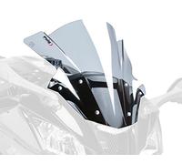 Puig 5603H Cupolino Z-Racing aerodinamico e sportivo in acrilico da 3 mm con doppia altezza e canali laterali che migliorano protezione e stabilità, Fumé