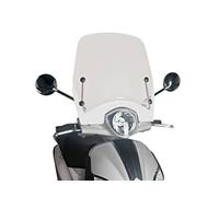 Puig 5850W Carenabris T.S. protezione scarico con base in silicone e rulli per assorbimento degli urti e scivolamento in caso di caduta, Trasparente