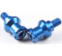 Puig 5924A Diaboli forcellone in alluminio lavorato e anodizzato con guida per cavalletto per sollevamento sicuro e protezione del gruppo, Blu