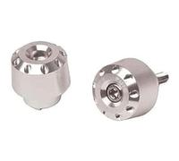 Puig 6395P Contrappesi Manubrio Corti design compatto e leggero in alluminio lavorato per personalizzare il manubrio, Argento
