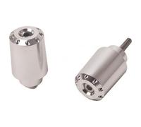 Puig 6628P Contrappesi Manubrio Lunghi alluminio lavorato CNC, Argento