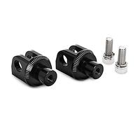 Puig Set adattatori pedane passeggeri per Aprilia SRV850 2012-2016 Nero