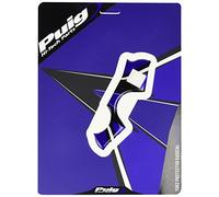 Puig 6905A Adesivi protettivi per piastra forcella con effetto carbonio, resistenti a urti, graffi e raggi UV, Blu