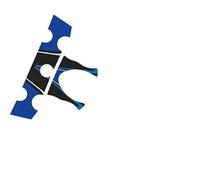 Puig 6931 un albero Schermo per Yamaha FZ6 Fazer S2 07 - 10, colore: blu