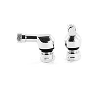 Puig 8100P Set di Valvole con Filetto, Argento, Taglia Diametro 8 mm