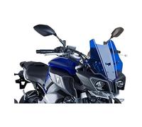 Puig 8917A Cupolino Touring Alto e aerodinamico in Acrilico CN da 4 mm con Profilo Arrotondato, Zona Superiore Piatta e deflettori Che migliorano la Protezione, Blu