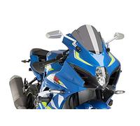 Puig 9013F Cupolino Z-Racing aerodinamico e sportivo in acrilico da 3 mm con doppia altezza e canali laterali che migliorano protezione e stabilità, Fumé Scuro