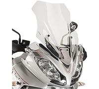 Puig 9200W Cupolino Touring alto e aerodinamico in acrilico CN da 4 mm con profilo arrotondato, zona superiore piatta e deflettori che migliorano la protezione, Trasparente